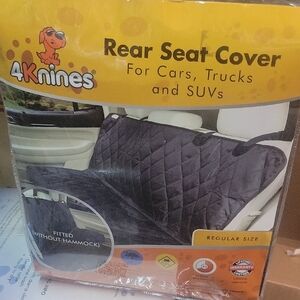 4Knines Black Rear Seat Cover